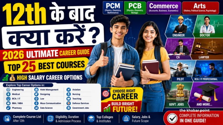 12th Ke Baad Kya Kare? 2026 Ultimate Career Guide: Top 25 Best Courses & High Salary Career Options